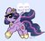 Size: 1414x1290 | Tagged: safe, artist:charcoaly, twilight sparkle, alicorn, pony, g4, my little pony: friendship is magic, the last problem, blue background, crying, cute, end of ponies, ethereal mane, female, heart, older, older twilight, older twilight sparkle (alicorn), princess twilight 2.0, simple background, solo, sparkles, starry mane, tears of joy, teary eyes, twiabetes, twilight sparkle (alicorn)