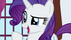 Size: 1280x720 | Tagged: safe, screencap, rarity, pony, unicorn, flutter brutter, g4, female, mare, open mouth, solo