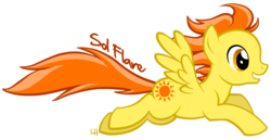 Size: 1410x728 | Tagged: safe, artist:petraea, oc, oc only, oc:sol flare, pegasus, pony, male, simple background, solo, stallion, transparent background, vector