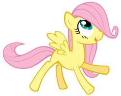 Size: 5000x3986 | Tagged: safe, artist:petraea, fluttershy, pony, g4, absurd resolution, female, filly, filly fluttershy, simple background, solo, spread wings, transparent background, vector, wings, younger
