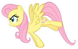 Size: 2281x1443 | Tagged: safe, artist:petraea, fluttershy, pony, g4, female, simple background, solo, transparent background, vector