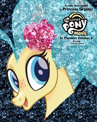 Size: 1199x1500 | Tagged: safe, princess skystar, seapony (g4), g4, my little pony: the movie, female, glitter, my little pony, my little pony logo, smiling