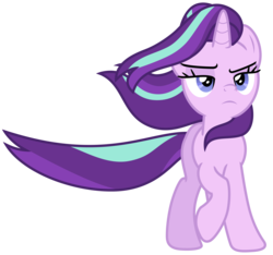 Size: 7122x6665 | Tagged: safe, artist:estories, starlight glimmer, pony, unicorn, g4, my little pony: friendship is magic, the ending of the end, absurd resolution, female, horn, simple background, solo, transparent background, vector, windswept mane