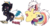Size: 2084x1094 | Tagged: safe, artist:tay-niko-yanuciq, oc, oc only, oc:ayaka, oc:masashi, earth pony, pony, alternate design, eyes closed, female, food, male, multicolored hair, plushie, ponified, simple background, sitting, stars, sushi, transparent background