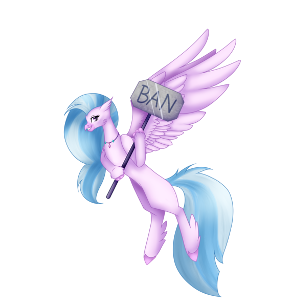 2173781 Absurd Resolution Artist Moonlight0shadow0 Banhammer Chest Fluff Classical Hippogriff Female Flying Grin Hammer Hippogriff Jewelry Necklace Safe Silverstream Simple Background Sledgehammer Smiling Solo Transparent Background - roblox.com ban hammer