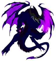 Size: 786x1017 | Tagged: safe, artist:kahnac, oc, oc only, oc:tiracian, demon, pony, season 9, alternate universe, monster, nightmare fuel, simple background, solo, transparent background