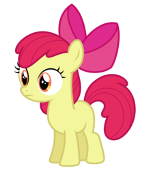 Size: 5596x6250 | Tagged: safe, artist:estories, apple bloom, earth pony, pony, g4, absurd resolution, blank flank, female, simple background, solo, transparent background, vector