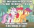 Size: 613x500 | Tagged: safe, edit, edited screencap, screencap, apple bloom, scootaloo, sweetie belle, earth pony, pegasus, pony, unicorn, g4, growing up is hard to do, my little pony: friendship is magic, cropped, cutie mark, cutie mark crusaders, ears back, faic, female, imgflip, mare, meme, older, older apple bloom, older cmc, older scootaloo, older sweetie belle, op is a duck, raised hoof, scared, shrunken pupils, text, the cmc's cutie marks, trio