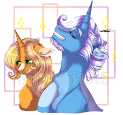 Size: 934x870 | Tagged: safe, artist:malinraf1615, jack pot, sunflower spectacle, pony, g4, ship:jacktacle, trixie's parents