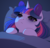 Size: 1000x959 | Tagged: safe, artist:evehly, twilight sparkle, alicorn, pony, g4, :c, bags under eyes, bed, bedsheets, bloodshot eyes, female, frown, in bed, insomnia, mare, pillow, sad, solo, tired, twilight sparkle (alicorn)