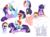 Size: 2346x1728 | Tagged: dead source, safe, artist:php146, rainbow dash, twilight sparkle, oc, oc:nao, alicorn, pegasus, pony, g4, alicorn oc, alternate design, baby, baby pony, bedtime story, book, chest fluff, chibi, cloak, clothes, colt, female, floppy ears, lesbian, magical lesbian spawn, male, mare, mother and son, offspring, parent:rainbow dash, parent:twilight sparkle, parents:twidash, preglight sparkle, pregnant, reading, ship:twidash, shipping, stallion, twilight sparkle (alicorn)