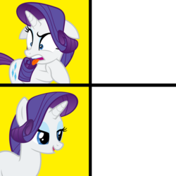 Size: 1300x1300 | Tagged: safe, rarity, pony, g4, hotline bling, meme, template