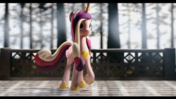 Size: 3800x2137 | Tagged: safe, artist:freasaloz, princess cadance, pony, g4, 3d, female, high res, solo