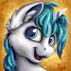 Size: 2500x2500 | Tagged: safe, artist:sharimapic, oc, oc only, oc:supersaw, pony, unicorn, digital painting, ear fluff, happy, high res, male, solo
