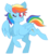 Size: 796x890 | Tagged: safe, artist:cinnamonsparx, rainbow dash, pony, g4, alternate hairstyle, cute, dashabetes, female, heart eyes, one eye closed, simple background, solo, transparent background, wingding eyes, wink