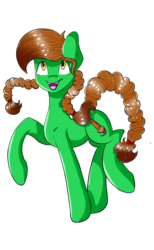 Size: 800x1300 | Tagged: safe, artist:bilbo1, oc, oc only, oc:lucky brush, earth pony, pony, art trade, digital art, for:dyonys, smiling, solo