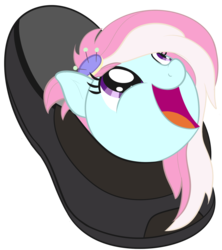 Size: 1626x1831 | Tagged: safe, artist:nitei, kerfuffle, pony, g4, behaving like a cat, clothes, cute, female, fufflebetes, ponified animal photo, pun, shoes, simple background, solo, transparent background, visual pun