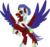 Size: 1715x1619 | Tagged: safe, artist:mythpony, oc, oc only, oc:solar flare, pegasus, pony, armor, male, rearing, simple background, solo, spread wings, stallion, transparent background, two toned wings, wings