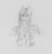 Size: 2425x2527 | Tagged: safe, artist:wapamario63, fluttershy, pegasus, pony, g4, bipedal, bra, bra on pony, clothes, female, high res, monochrome, solo, traditional art, wings