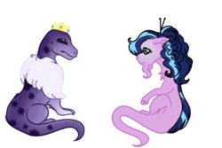 Size: 1500x1000 | Tagged: safe, artist:grateful-dead-raised, spike, twilight sparkle, dracony, dragon, hybrid, pony, g4, female, interspecies offspring, male, offspring, parent:spike, parent:twilight sparkle, parents:twispike, siblings