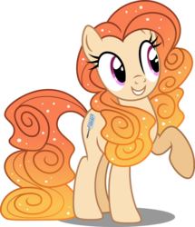 Size: 1920x2232 | Tagged: safe, artist:decprincess, oc, oc only, earth pony, pony, female, high res, long mane, long tail, mare, raised leg, simple background, smiling, solo, transparent background