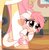 Size: 1996x2048 | Tagged: safe, artist:emberslament, fluttershy, oc, oc:skitterbug, hybrid, pegasus, pony, g4, alternate design, blaze (coat marking), blushing, coat markings, cute, draconequus hybrid, facial markings, female, filly, hiding, horns, interspecies offspring, looking up, male, mother and daughter, next generation, offspring, parent:discord, parent:fluttershy, parents:discoshy