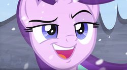 Size: 939x523 | Tagged: safe, screencap, starlight glimmer, pony, g4, the ending of the end, close-up, fight, photo, put it on my tab, smug, smuglight glimmer