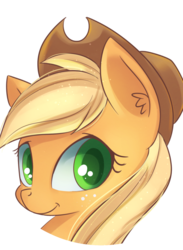 Size: 1073x1468 | Tagged: safe, artist:autumnvoyage, applejack, earth pony, pony, g4, hat, looking at you