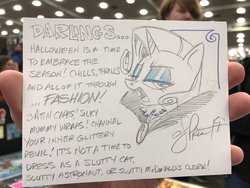 Size: 2048x1536 | Tagged: safe, artist:andypriceart, rarity, pony, unicorn, vampire, g4, andy you magnificent bastard, cape, clothes, darling, fangs, fashion horse, halloween, holiday, traditional art
