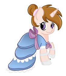 Size: 1752x2012 | Tagged: safe, artist:redpalette, oc, oc only, oc:white shield, pony, unicorn, bow, clothes, crossdressing, crossover, dress, male, solo, stallion