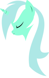 Size: 3000x4762 | Tagged: safe, artist:xpesifeindx, lyra heartstrings, pony, unicorn, g4, bust, eyes closed, female, horn, lineless, mare, minimalist, modern art, portrait, simple background, solo, transparent background, vector