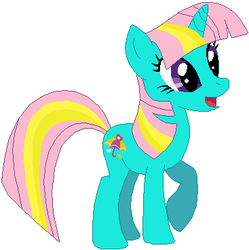 Size: 367x369 | Tagged: safe, artist:selenaede, artist:user15432, dewdrop dazzle, pony, unicorn, g4, base used, generation leap, recolor, solo