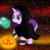 Size: 1000x1000 | Tagged: safe, artist:itspeahead, artist:php185, edit, starlight glimmer, pony, unicorn, g4, clothes, costume, female, halloween, halloween costume, holiday, magic, mare, nightmare night, nightmare night costume, pumpkin, solo, spider web