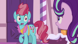 Size: 1280x720 | Tagged: safe, screencap, cup cake, starlight glimmer, earth pony, pony, g4, student counsel