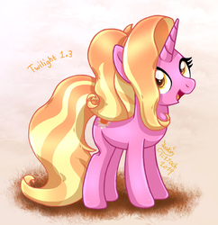 Size: 1180x1220 | Tagged: safe, artist:joakaha, luster dawn, pony, unicorn, g4, the last problem, cute, female, happy, lusterbetes, mare, open mouth, solo