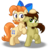 Size: 883x904 | Tagged: safe, artist:aleximusprime, oc, oc:ink jet, oc:twinkle toes, earth pony, pony, bow, buddies, couple, cute, duo, duo male and female, facial hair, friends, goatee, noogie, oc october, pair