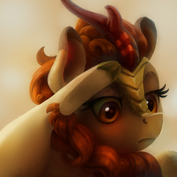 Size: 1500x1500 | Tagged: safe, artist:gor1ck, autumn blaze, kirin, g4, female, flexible, lifted leg, meme, ponified animal photo, ponified meme, press f to pay respects, salute, solo