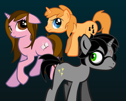 Size: 1000x800 | Tagged: safe, artist:dermatillomaniac, pony, harry potter, harry potter (series), hermione granger, ponified, ron weasley
