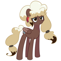 Size: 1280x1280 | Tagged: safe, artist:turtlefarminguy, oc, oc only, oc:sweet mocha, pegasus, pony, female, grumpy, simple background, solo, transparent background