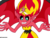 Size: 3000x2250 | Tagged: dead source, safe, artist:wubcakeva, sunset shimmer, demon, human, equestria girls, g4, my little pony equestria girls, big crown thingy, element of magic, evil, female, high res, jewelry, regalia, simple background, solo, sunset satan, transparent background, wings