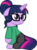 Size: 749x1024 | Tagged: safe, artist:osipush, edit, edited edit, editor:alelovescool, editor:trashmakeshappy, vector edit, sci-twi, twilight sparkle, pony, unicorn, equestria girls, g4, 1000 hours in ms paint, bad edit, clothes, clothes edit, equestria girls ponified, female, floppy ears, frown, glasses, green shirt, looking at something, mare, messy bun, pants, ponified, ponified humanized pony, raised hoof, raised leg, shirt, show accurate, simple background, sitting, solo, transparent background, unicorn sci-twi, unicorn twilight, vector