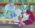 Size: 637x505 | Tagged: safe, screencap, carapace (g4), ocellus, spiracle, changedling, changeling, a horse shoe-in, g4, cropped, father and daughter, female, male, mother and daughter, sitting, smiling