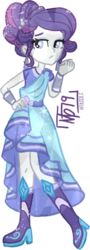 Size: 511x1423 | Tagged: safe, artist:tassji-s, rarity, human, equestria girls, g4, crystallized, female, simple background, solo, transparent background
