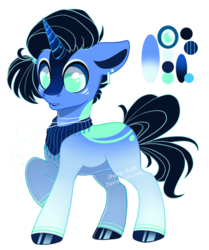 Size: 717x856 | Tagged: safe, artist:shady-bush, oc, oc only, oc:odd water, pony, unicorn, male, simple background, solo, stallion, transparent background