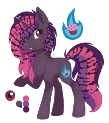 Size: 1024x1147 | Tagged: safe, artist:shady-bush, oc, oc only, oc:crashing violet, pony, unicorn, female, mare, simple background, solo, transparent background