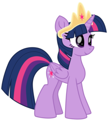 Size: 5774x6497 | Tagged: safe, alternate version, artist:ejlightning007arts, twilight sparkle, alicorn, pony, g4, absurd resolution, cutie mark, element of magic, female, mare, simple background, smiling, solo, transparent background, twilight sparkle (alicorn)