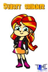 Size: 725x1093 | Tagged: safe, artist:tommychipmunk, sunset shimmer, human, equestria girls, g4, character, clothes