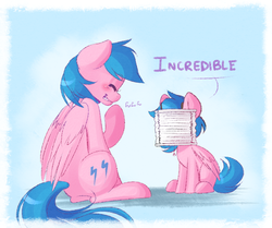 Size: 500x417 | Tagged: artist needed, safe, firefly, pegasus, pony, g1, blinds, female, filly, giggling, self ponidox