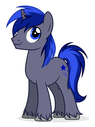 Size: 2327x3109 | Tagged: safe, artist:rioshi, artist:starshade, oc, oc only, oc:cosmic light, pony, high res, male, simple background, solo, stallion, white background