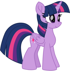 Size: 5654x5737 | Tagged: safe, artist:ejlightning007arts, twilight sparkle, alicorn, pony, g4, cute, female, simple background, solo, transparent background, twiabetes, twilight sparkle (alicorn), vector